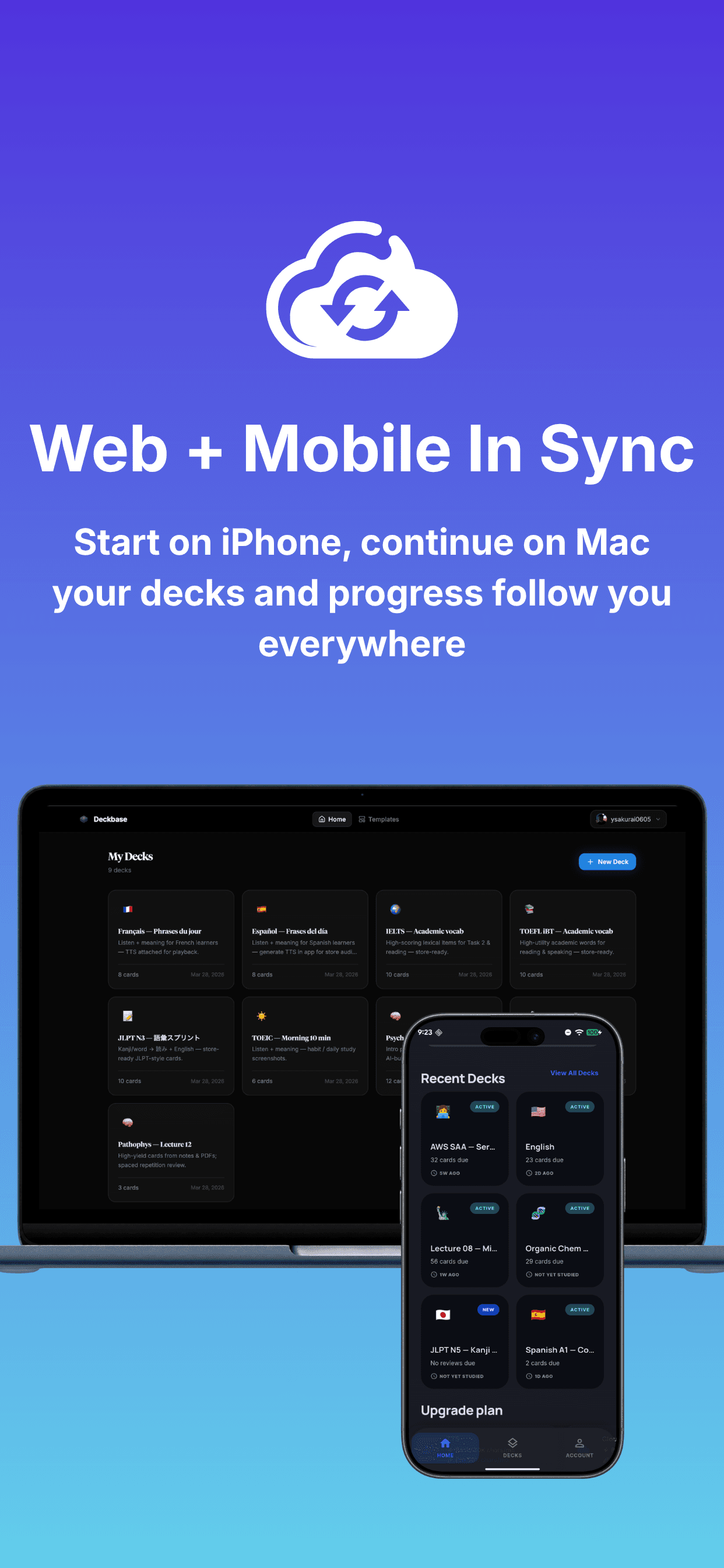 Deckbase screenshot 2