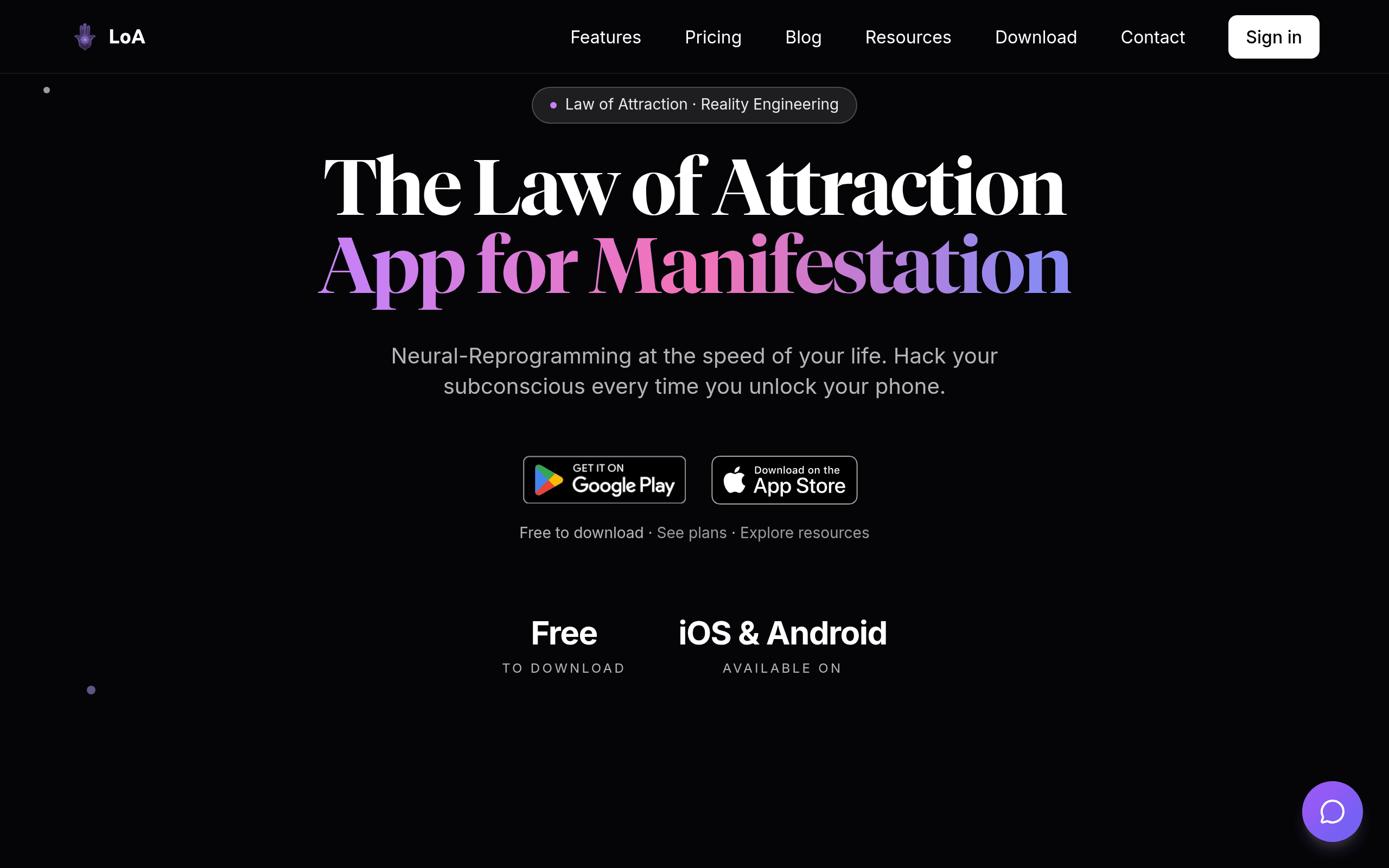 LoA website