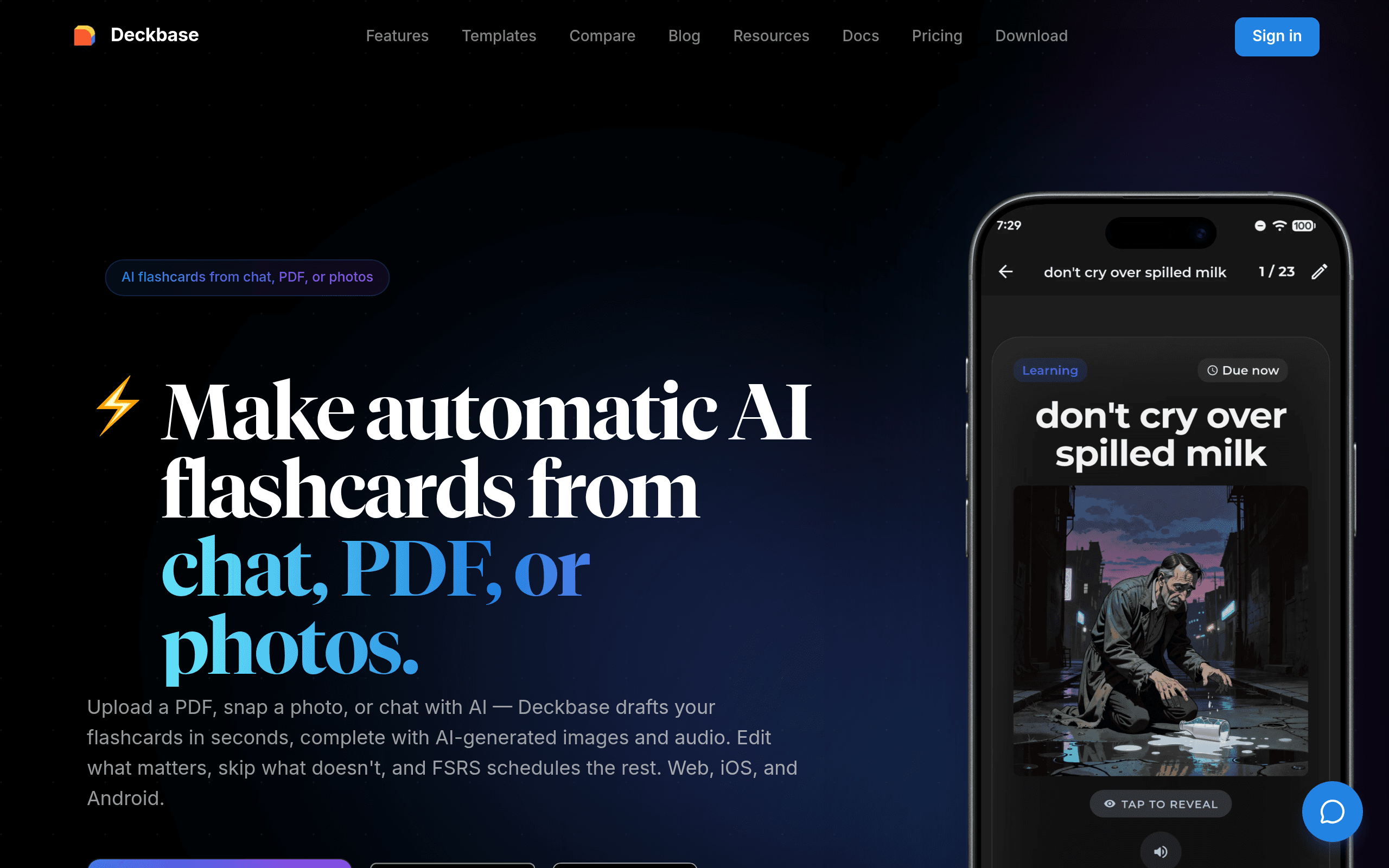 Deckbase website